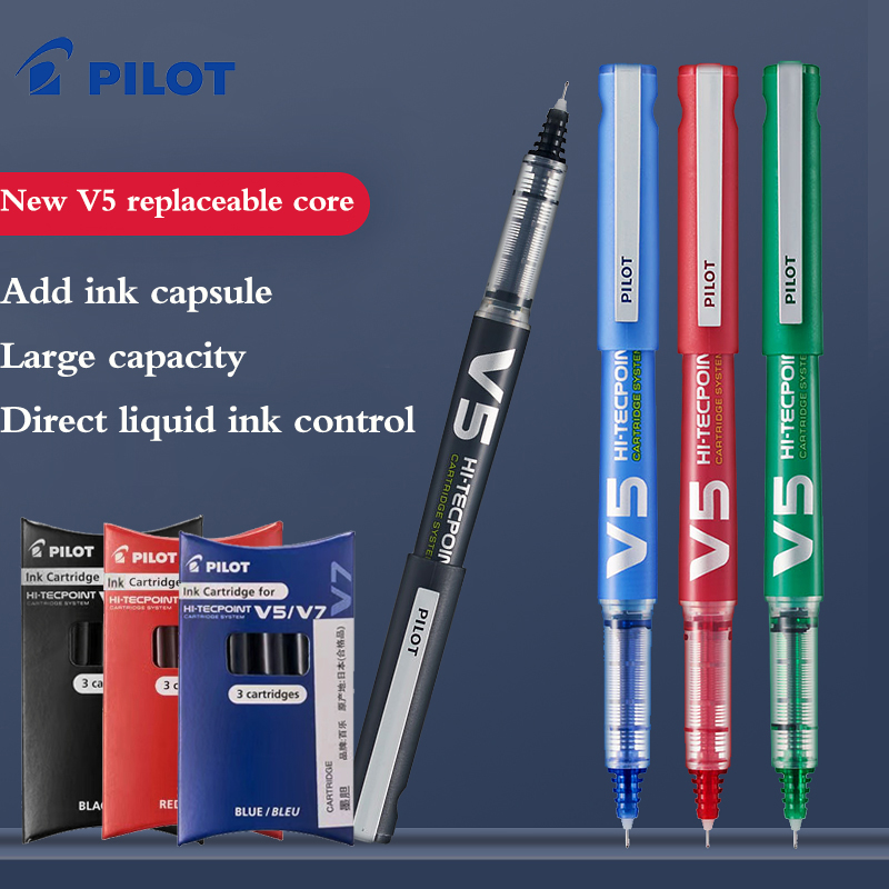 Pilot Pen V5 - 5 Pcs PILOT Gel Pen BXC-V5/V7