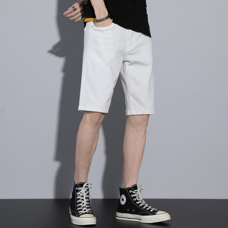 Summer New Casual Men's White  - огляд і ціна Embellish Knit