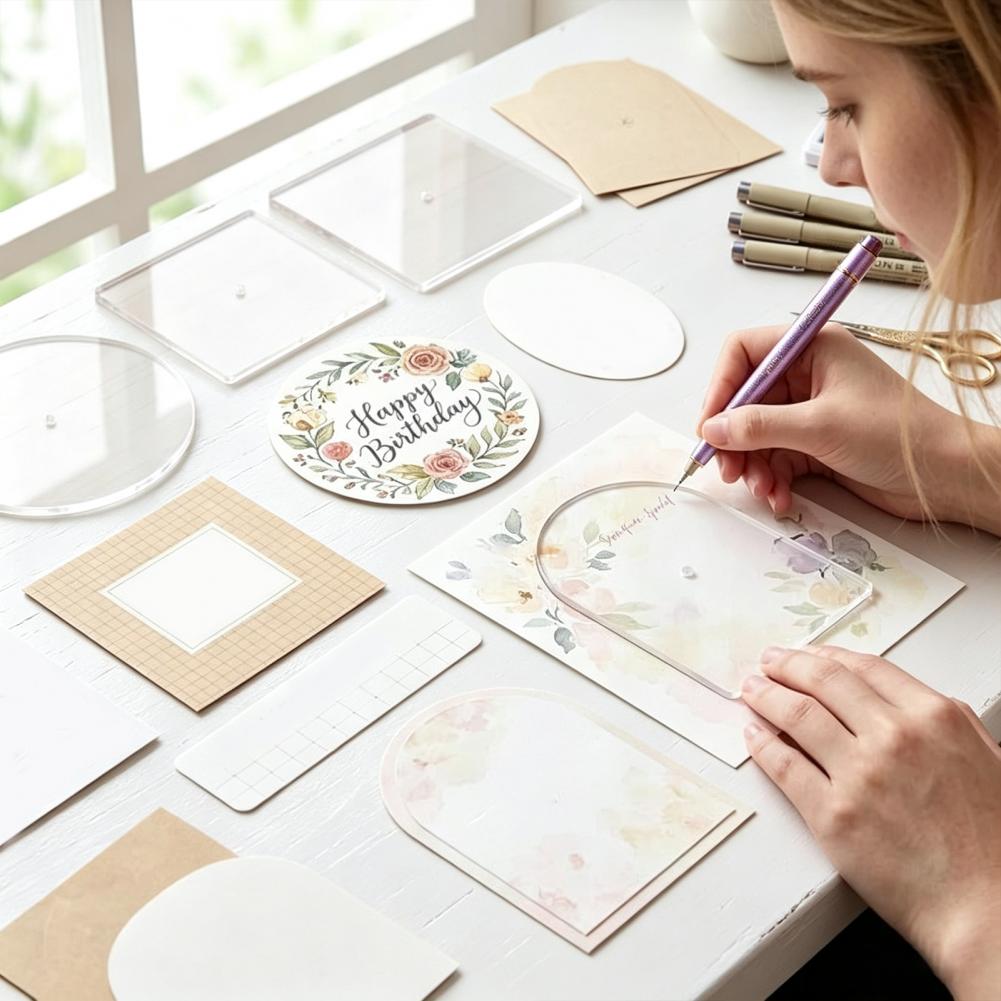 5PCS Embroidery Acrylic Templa - огляд і ціна Embroidery Craft