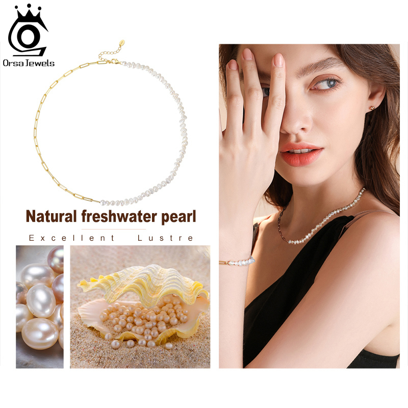 ORSA JEWELS Half Pearl Chain C - огляд і ціна Pearl Trim Chain