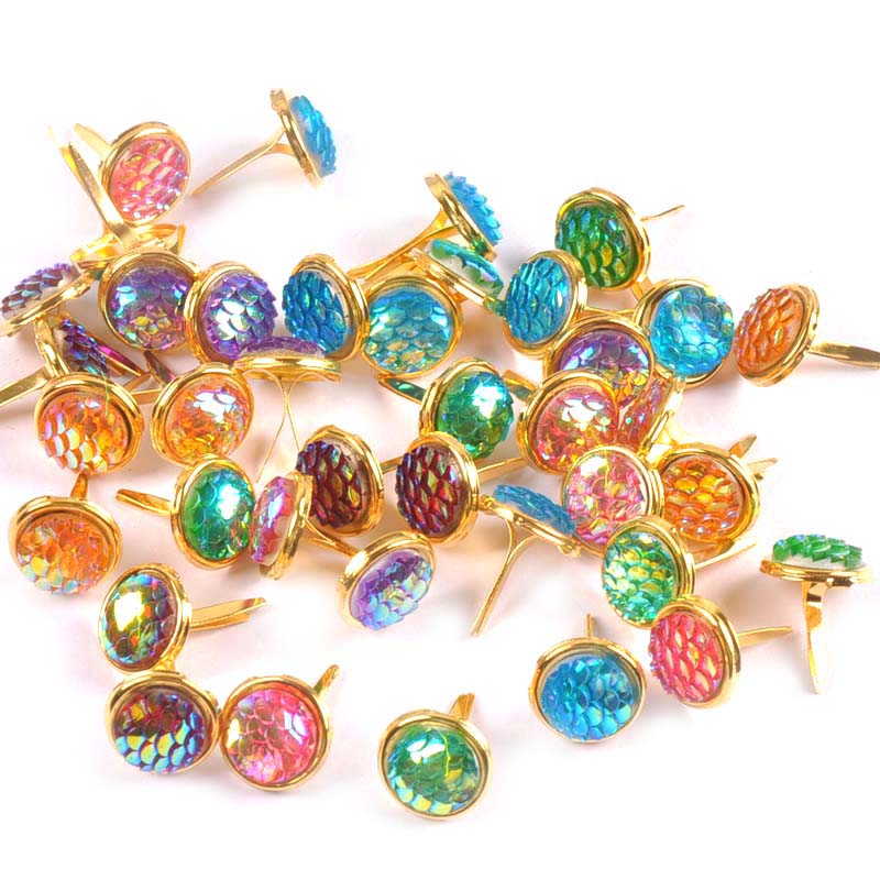 13x13mm 20Pcs Mix Squama Patte - огляд і ціна Embellishments For Scrapbooking
