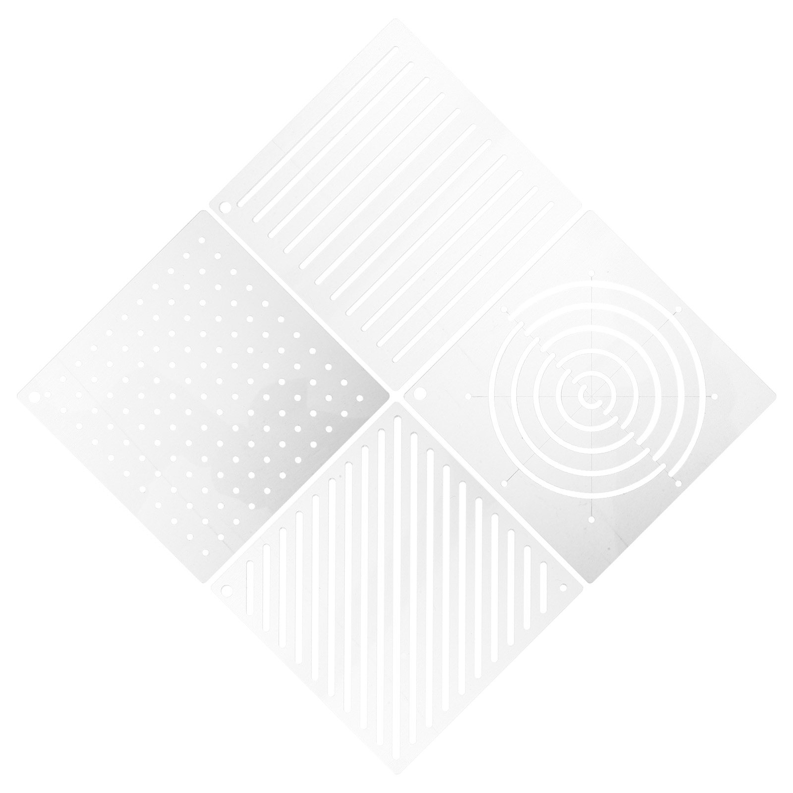 4Pcs Acrylic Quilting Template - огляд і ціна Embroidery Craft