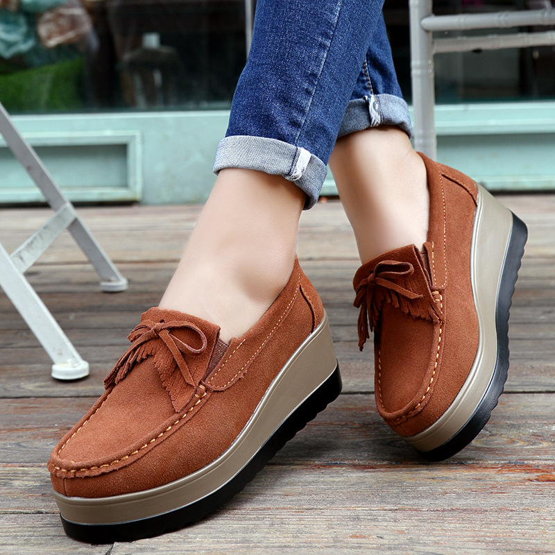 Fashon Green Suede Shoes of Wo - огляд і ціна Tassel Fringe Trim