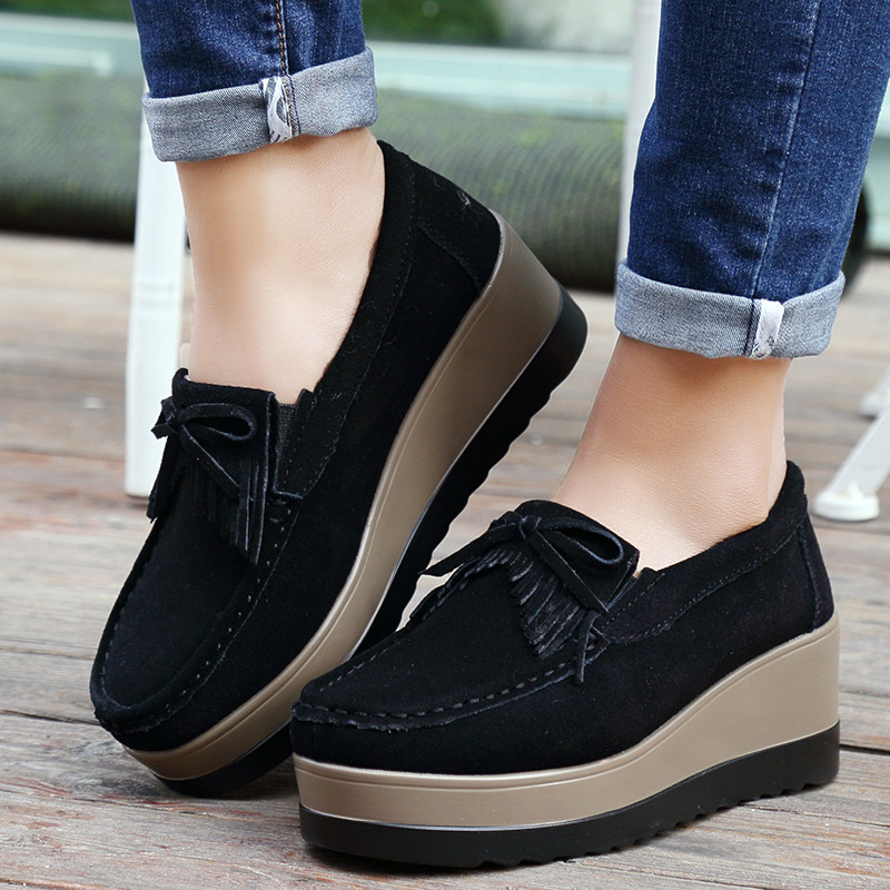 Fashon Green Suede Shoes of Wo - огляд і ціна Tassel Fringe Trim