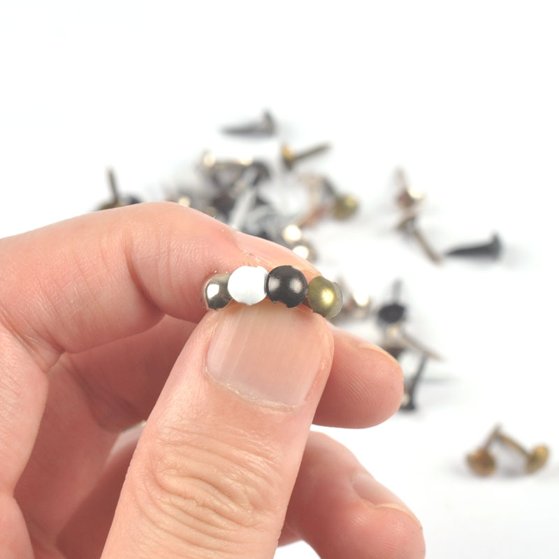 100pcs Mini Black White Metal  - огляд і ціна Embellishments For Scrapbooking