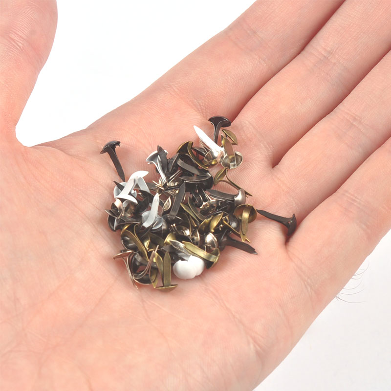 100pcs Mini Black White Metal  - огляд і ціна Embellishments For Scrapbooking