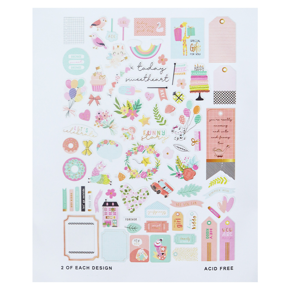 Creative Path 162pcs Sweetie K - огляд і ціна Embellishments For Scrapbooking