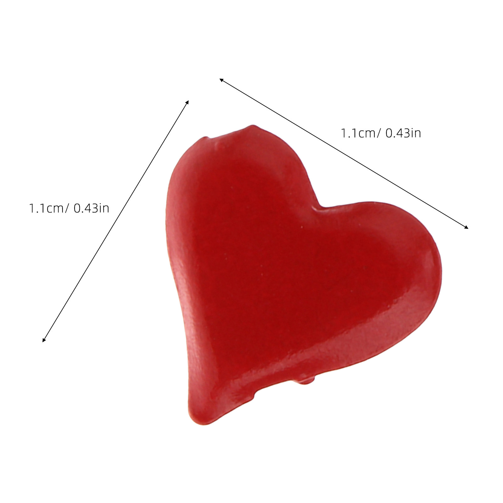 500Pcs Heart Shape Mini Metal  - огляд і ціна Embellishments For Scrapbooking