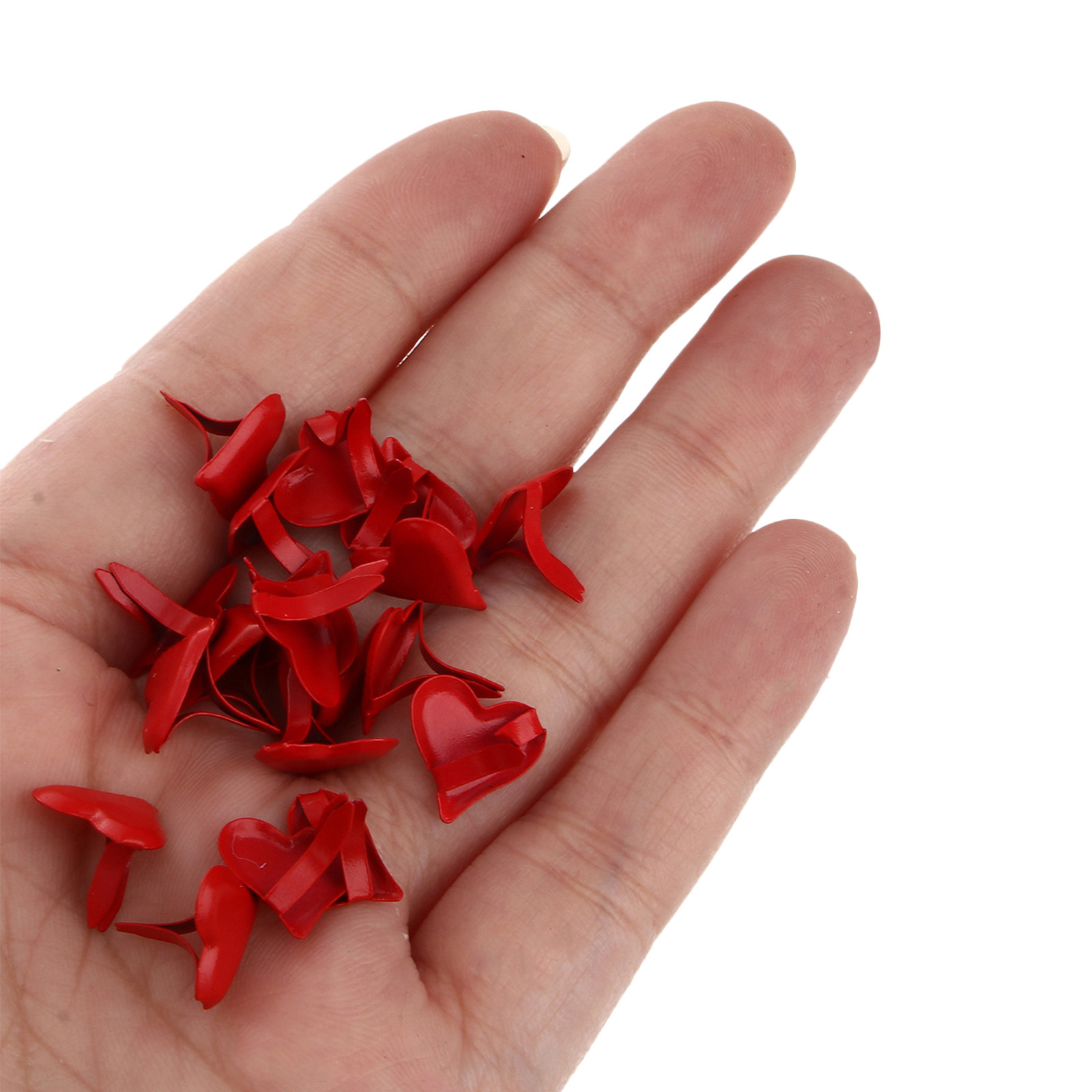500Pcs Heart Shape Mini Metal  - огляд і ціна Embellishments For Scrapbooking