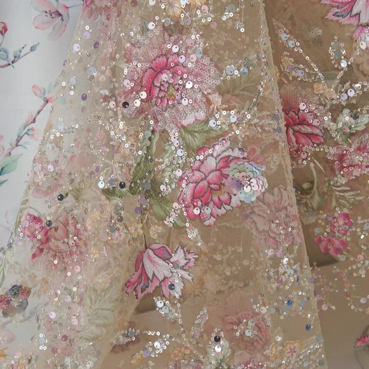 1M 120Cm Wide Luxury Beaded La - огляд і ціна Embellish Knit