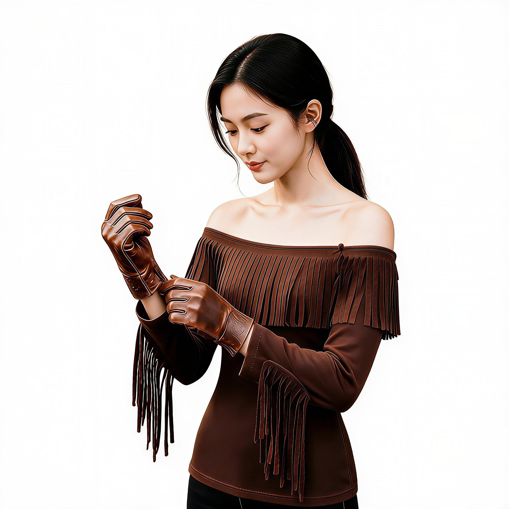 Women Western Cowgirl Dress Of - огляд і ціна Tassel Fringe Trim