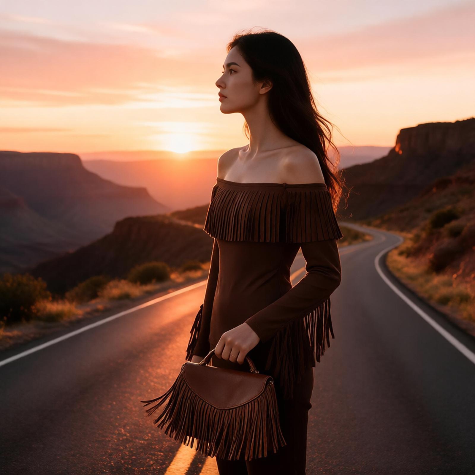 Women Western Cowgirl Dress Of - огляд і ціна Tassel Fringe Trim